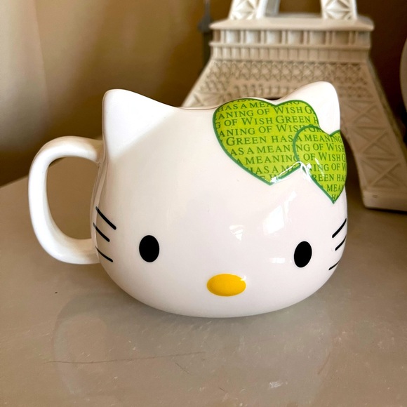 Hello Kitty RARE Green Wish Green Bow Mug - Picture 1 of 7